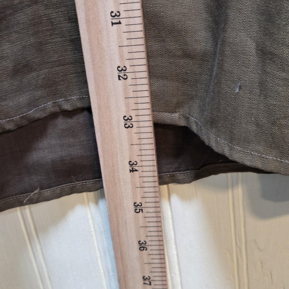 Principe Dress Shirt Mens 16 34/35 Brown Solid Classic Fit Made In Italy - Picture 7 of 7